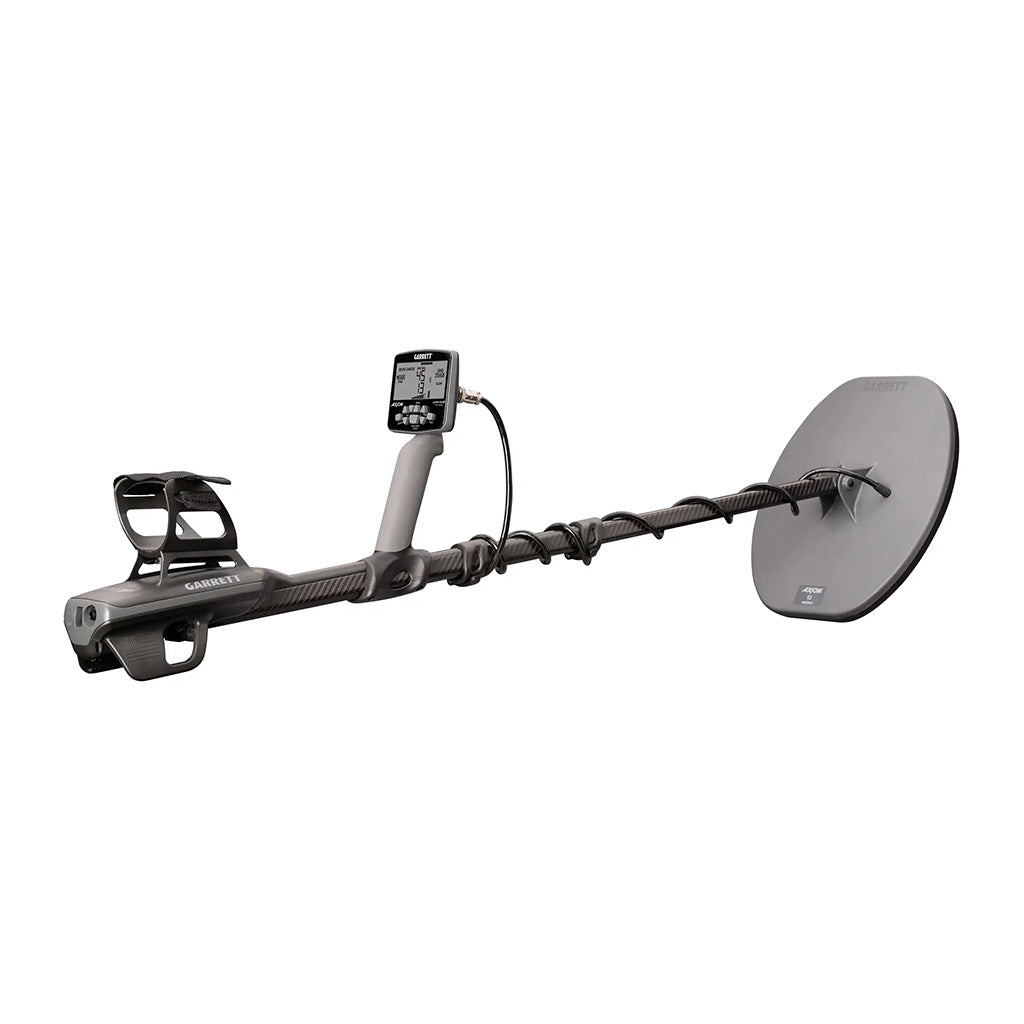 Garrett Axiom Metal Detector With 13″X11″ Mono, 11″X7″ DD Coil And Wired Headphones