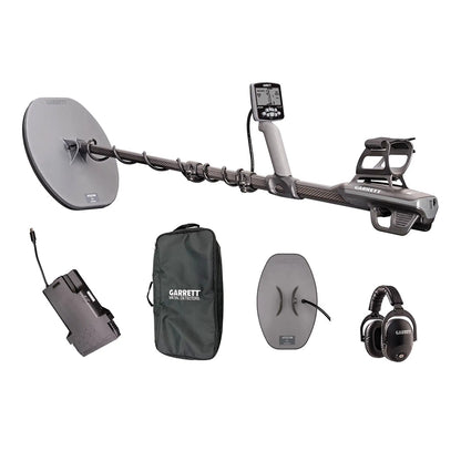 Garrett Axiom Metal Detector With 13″X11″ DD, 11″X7″ Mono Coil And Wireless Headphones