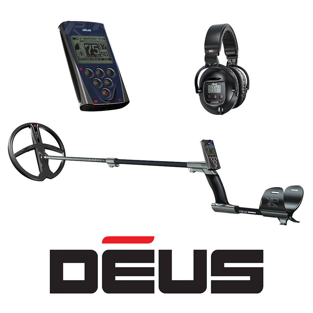 XP Deus with 11″ Coil, WS5 Wireless Headphones and Remote