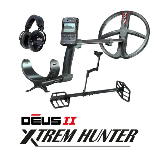 XP Deus II Metal Detector With XTREM Hunter 2-Box and 9″ FMF Coil